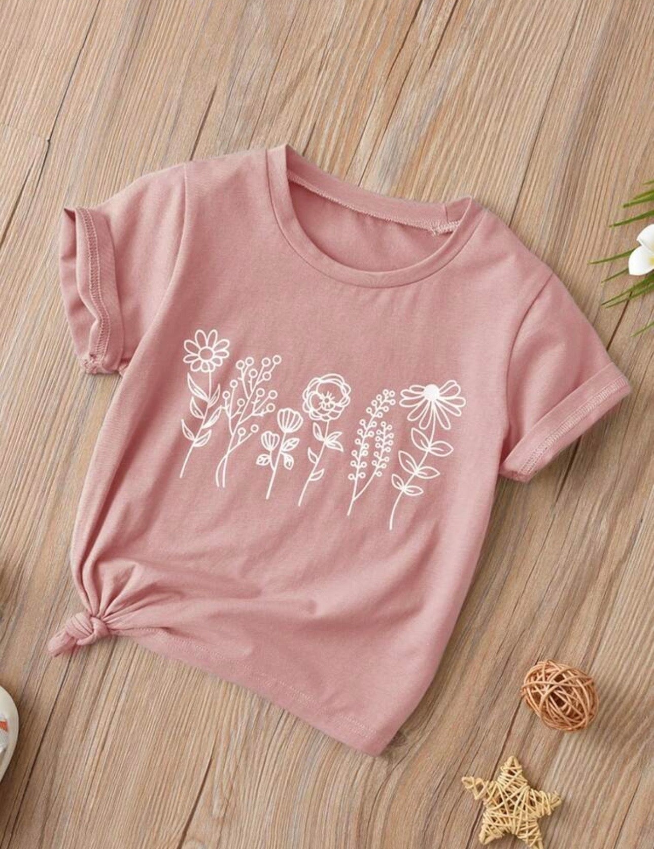 Floral Print Short Sleeve T-Shirt
