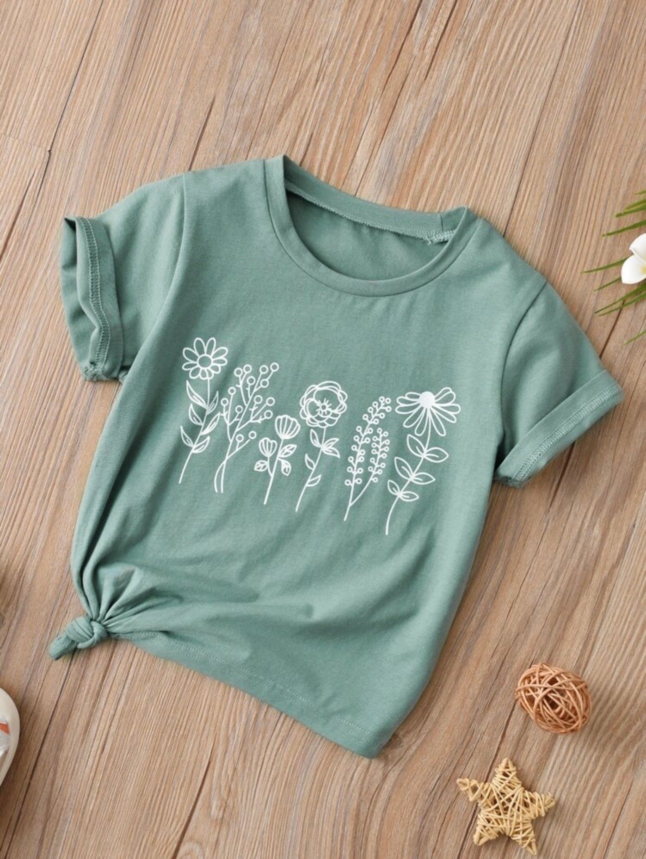 Floral Print Short Sleeve T-Shirt