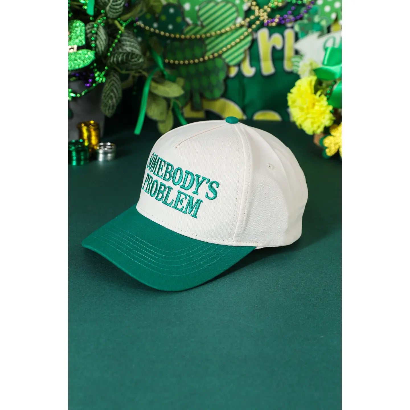 Somebodys Problem Embroidered Two-Tone Baseball Cap