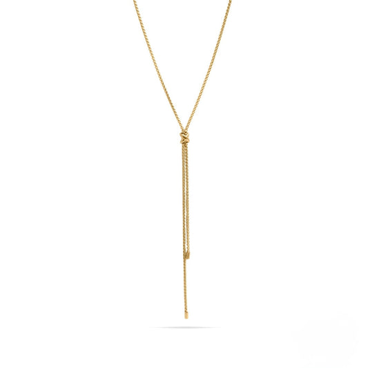 18K Gold Pvd Stainless Steel Bolo Necklace