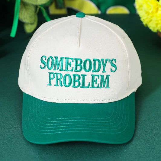 Somebodys Problem Embroidered Two-Tone Baseball Cap